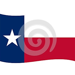 Stock vector texas flag icon 2