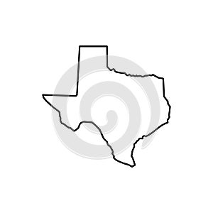 Stock vector texas map icon Vector illustration 4