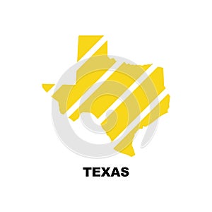 Stock vector texas map icon Vector illustration 5