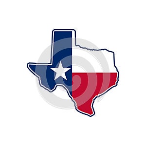 Stock vector texas map icon Vector illustration 2