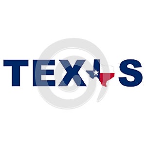 Stock vector texas map icon Vector illustration 6