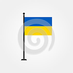 Stock vector ukraine flag icon 3