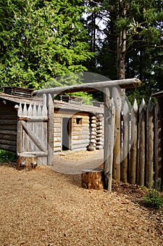 Stockade fence of Fort Clatsop