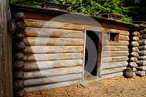 Stockade fence of Fort Clatsop photo