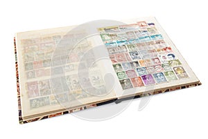 Stockbook with postage stamps collection