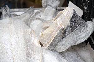 Stockfish for sale at the market