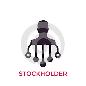 Stockholder, financier icon