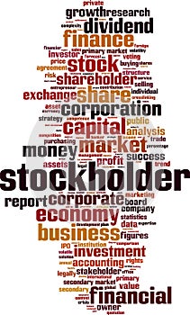 Stockholder word cloud photo