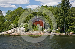 Stockholm archipelago, summer house photo