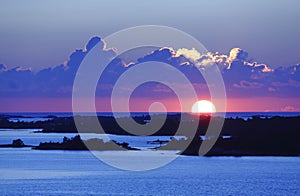 Stockholm archipelago sunset photo