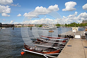 Stockholm boat pier