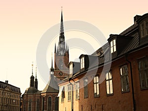 Stockholm church spire photo