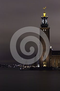 Stockholm City Hall in night