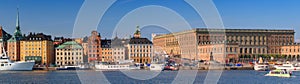 Stockholm city panoramic photo, Sweden