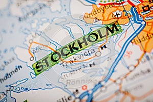 Stockholm City on a Road Map