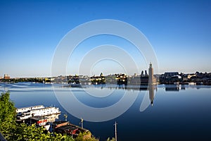 Stockholm city seen from the island sÃ¶dermalm