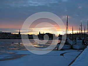 Stockholm in the evening