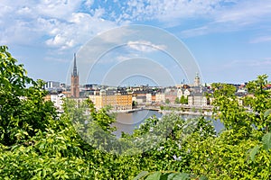 Stockholm old town Gamla Stan cityscape, Sweden