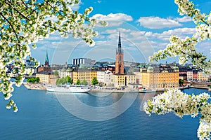 Stockholm old town Gamla Stan in spring, Sweden