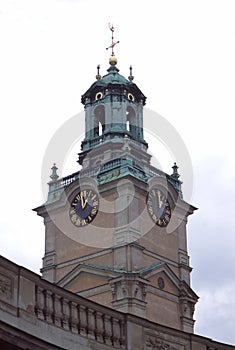 Stockholm Palace clock tower