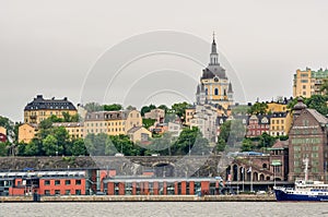 Stockholm panorama Sweden cloudy old town cityscape landscape landmark