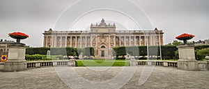 Stockholm Royal Palace Sweden cloudy old town cityscape landscape landmark