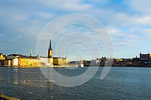 Stockholm`s Old Town, or Gamla Stan, in Sweden