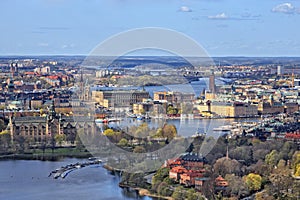 Stockholm from the sky - Aerial View