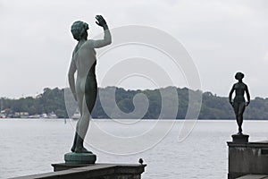 Stockholm: statues of dance and song