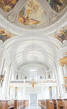 Stockholm, Sweden - August 18, 2014 - Church of Adolf Frederick in Stockholm, French philosopher Rene Descartes was first buried