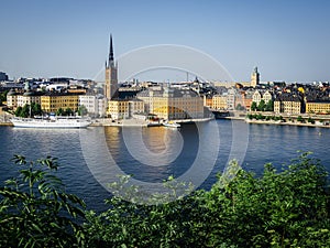 Stockholm Sweden cityscape in summer