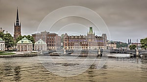 Stockholm Sweden cloudy old town cityscape landscape landmark