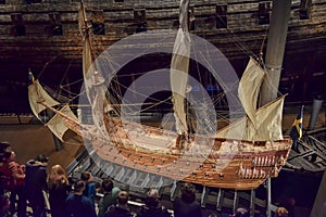 Stockholm, Sweden - 31 December 2017. Vasa Museum and Vasa Swedish Warship Built Between 1626 and 1628