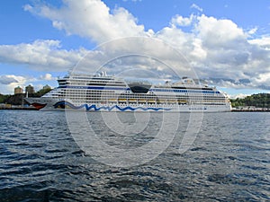 Stockholm/Sweden - May 16 2011:.Aidasol cruise ship liner at harbor