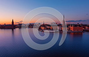 Stockholm, Sweden - panorama of the Old Town, Gamla Stan