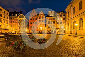 Stockholm, Sweden - Stortorget in Gamla Stan Old Town