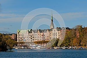 Stockholm, Sweden. View of Gamla Stan (the Old Town)