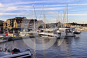 Stockholm, Vaxholm Island, Sweden - Port and marina in town of V