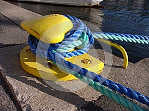 Stockholm wharf ropes, Europe