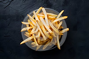 StockPhoto Cinematic editorial shot of fried fries in foodgraphy photography