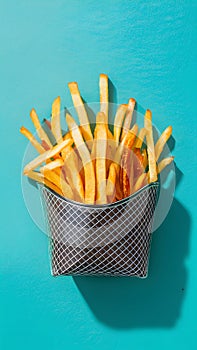 StockPhoto Crunchy deep fried fries adding freshness and texture to any meal