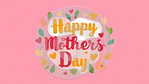 StockPhoto Happy Mothers Day women valentine birthday pastel pink background