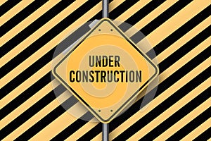 StockPhoto Under construction background with black and yellow stripes vector