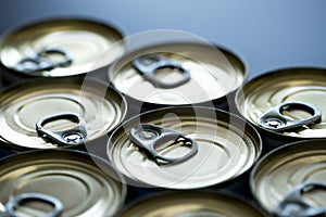 Stockpiling cans due to coronavirus outbreak