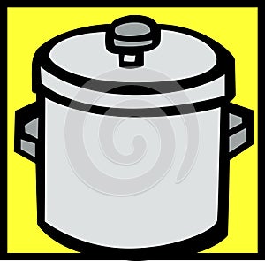 stockpot vector illustration