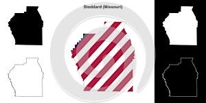 Stoddard outline map