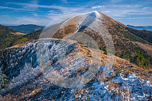 Stoh mountain in Mala Fatra during autumn