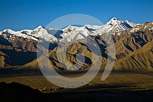 Stok Kangri Range and Leh Valley , Leh-Ladakh, India