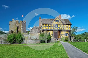 Stokesay Castle Gatehouse and South Tower, Shropshire, England.