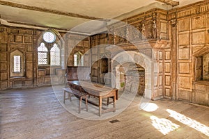 Stokesay Castle Solar, Shropshire, England.